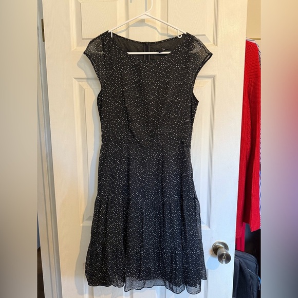 Boss Dresses & Skirts - BOSS HUGO BOSS Elegant Black Polka Dot Dress 8
